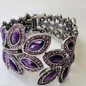 Purple Cuff Bracelet Purple Bangle